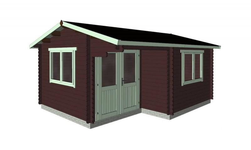 Садовый дом из бруса СД-07 (4×5)