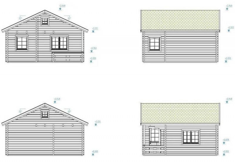 Дачный дом из бруса СД-09 (6×6)