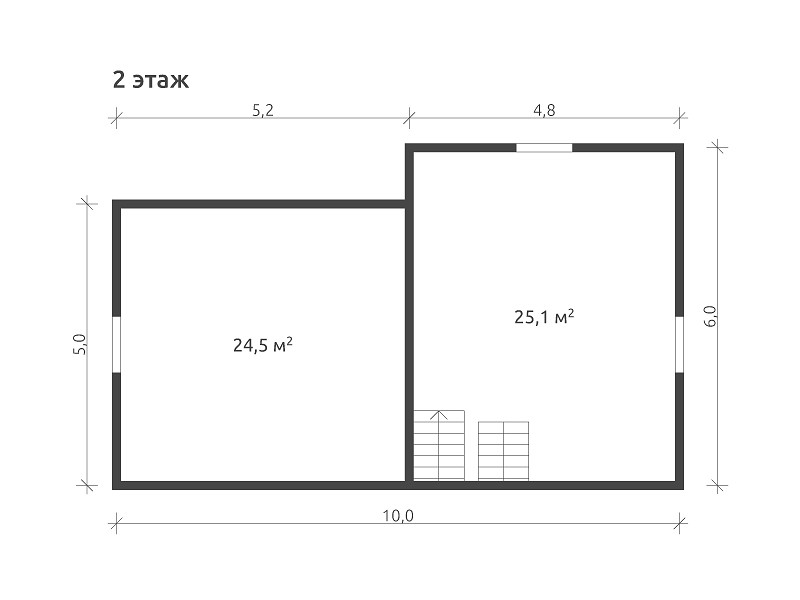 Деревянный дом с верандой КА-132