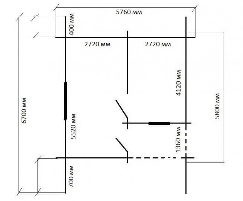 Дачный дом из бруса СД-15 (6×6)