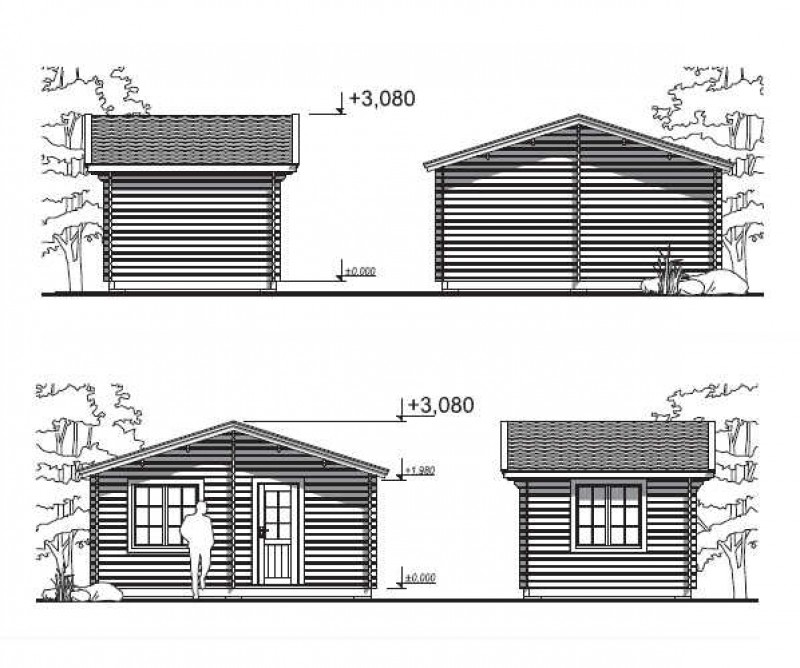 Летний дом-студия ЛД-7 3х5