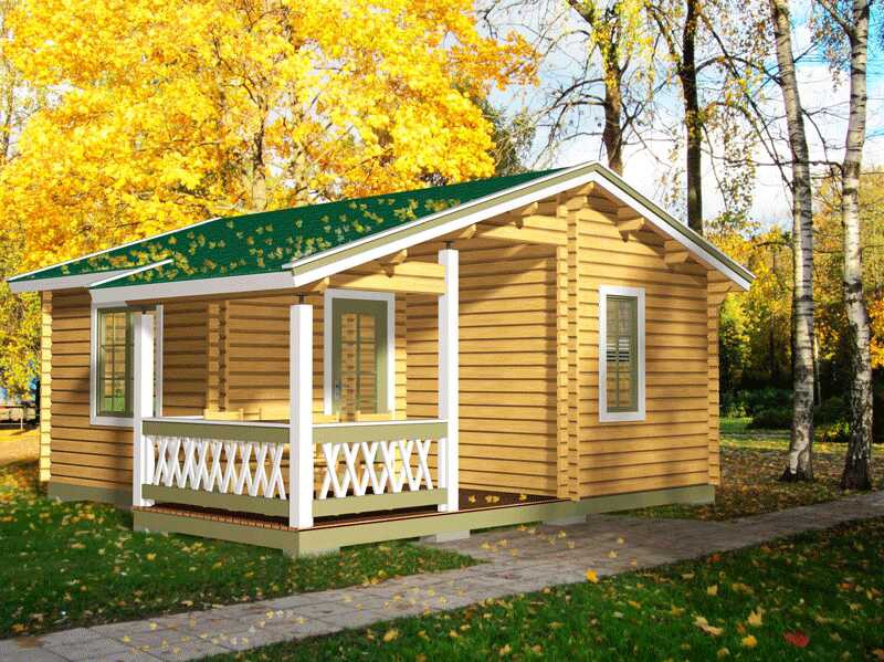 Летний деревянный дом ЛД-9 5.6х5.4