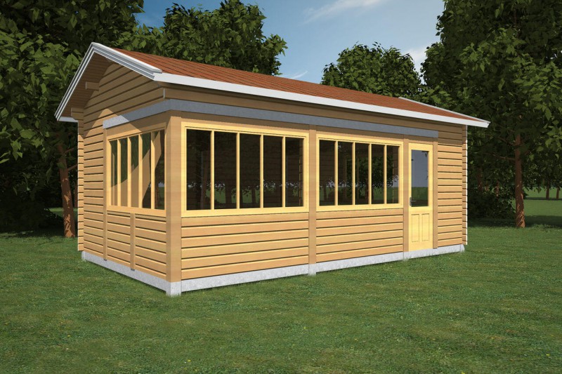 Одноэтажная летняя кухня ЛК-3 (7х4)