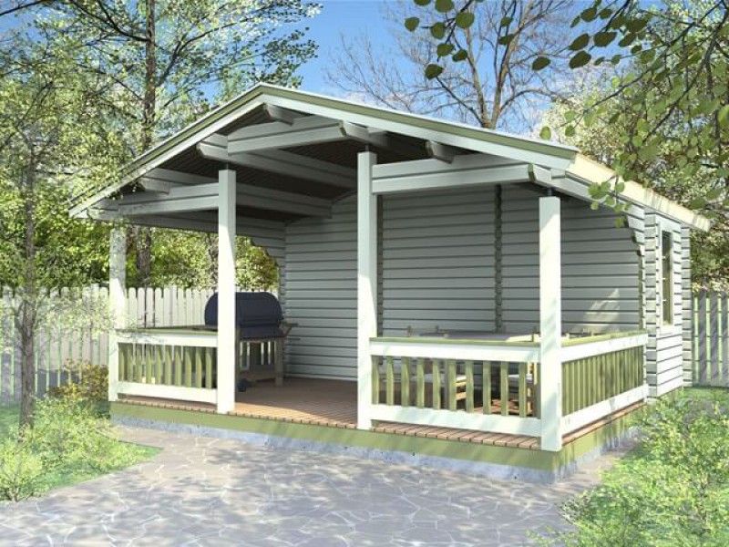 Летняя кухня с террасой ЛК-5