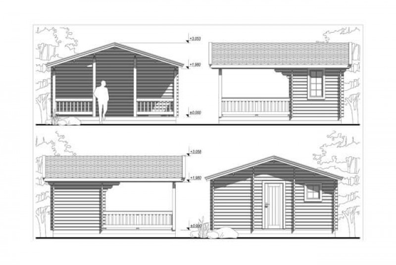 Летняя кухня с террасой ЛК-5