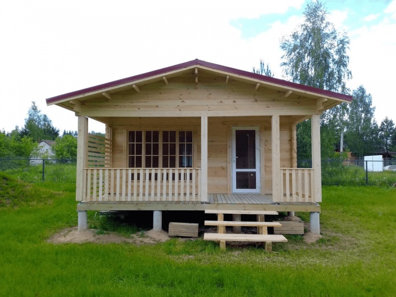 Летний дом из бруса СД-17 8×5.8м