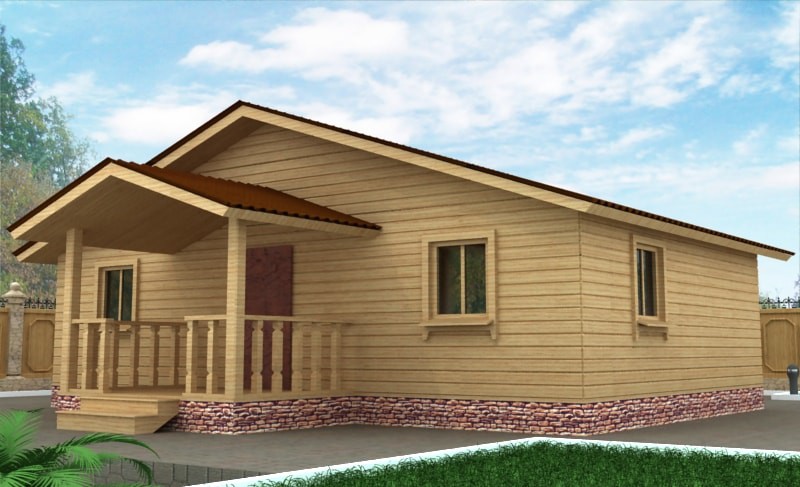 Баня из бруса ББ-20 6 на 9 метров